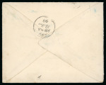 Stamp of India » 1855-1946 De La Rue and later Crown Colony Issues 1882-90 1a purple, tied on 1898 envelope addressed