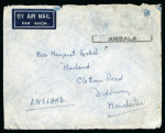 Stamp of India » Airmails 1936 3 airmail crash covers, “Scipio” crash cover 22 August