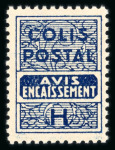 Stamp of France » Colis Postaux 1945, timbres de majoration, série non émise Y&T n°