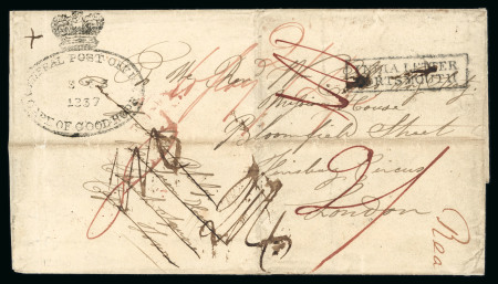 Stamp of South Africa » Cape of Good Hope 1837 letter from Griqua Town via Cape Town to London