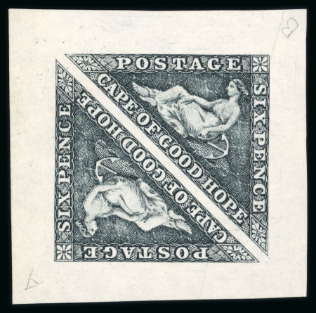 Stamp of South Africa » Cape of Good Hope 1902-29 reprints (proofs) in pairs for 6d in black and in carmine, also 1s in violet