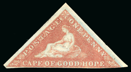 Stamp of South Africa » Cape of Good Hope 1853 1d brick-red on slightly blued paper, unused
