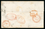Stamp of South Africa » Cape of Good Hope 1854 entire letter written by Isaac Hughes (a Griqualand missionary) from Griquatown to London, bearing two 4d