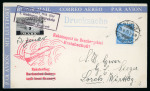 Stamp of Aerophilately » Rocketmail 1933 Herta rocket (GZ-01b) two envelopes bearing Zucker Rocket stamps 1 Mark and 3 Mark