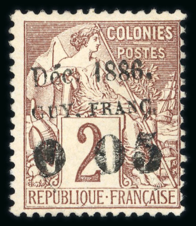 Stamp of Colonies françaises » Guyane française 1886-1892, Types Cérès, Dubois, Sage, beau lot de classiques