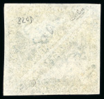 Stamp of South Africa » Cape of Good Hope 1853 4d blue on slightly blued paper in pair with good to large margins, used
