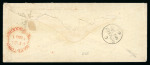 Stamp of South Africa » Cape of Good Hope 1855 6d pale rose-lilac on white paper with fine to good margins on neat little cover to England