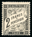 Stamp of France » Timbres-Taxe 1881 taxe YT n° 23 neuf ** MNH, Très frais, signé Brun