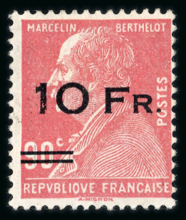 Stamp of France » Poste Aérienne 1928, PA Berthelot Y&T n° 3 *. TB et signé Calves,