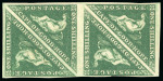 Stamp of South Africa » Cape of Good Hope 1855 1s deep dark green in mint block of four