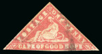 Stamp of South Africa » Cape of Good Hope 1861 1d carmine on laid paper used