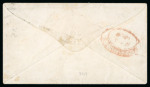 Stamp of South Africa » Cape of Good Hope 1863 4d steel-blue with good margins on neat little cover to Uitenhage