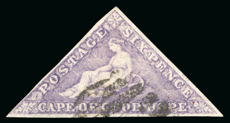 Stamp of South Africa » Cape of Good Hope 1863-64 6d bright mauve used, close to fine margins,