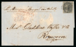 Stamp of India » 1855-1946 De La Rue and later Crown Colony Issues 1858 Madras to Rangoon entire letter, sent “per Steamer Bengal via Calcutta”, franked with 4a