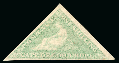 Stamp of South Africa » Cape of Good Hope 1863 1s pale emerald-green mint h.r.