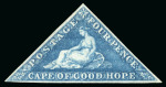 Stamp of South Africa » Cape of Good Hope 1853 4d blue on slightly blued paper unused