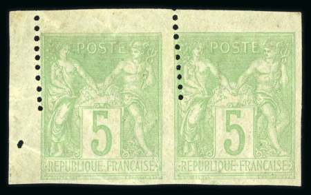 Stamp of France » Type Sage 1876-1900 1898, Type Sage Y&T n° 102/103*  variété de piquage