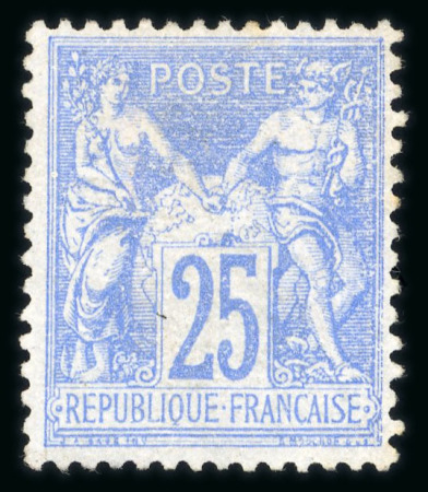Stamp of France » Type Sage 1876-1900 1876, Type Sage 25 centimes outremer Y&T n°68 type