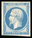 Stamp of France » Empire 1853-1862 1853 - Napoléon III 25 centimes bleu Y&T n°15 *, 1
