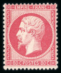 Stamp of France » Empire 1853-1862 1862, Empire dentelé 80 centimes rose Y&T n°24 **,