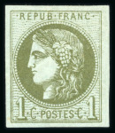 Stamp of France » Emission de Bordeaux 1870 1870 - Emission de Bordeaux 1,2,4 centimes Y&T n° 39B,