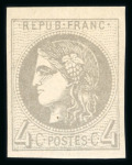 Stamp of France » Emission de Bordeaux 1870 1870 - Emission de Bordeaux 1,2,4 centimes Y&T n° 39B,