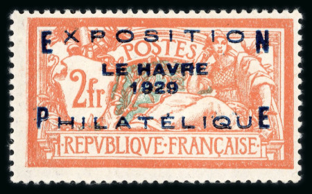 Stamp of France » Émissions à partir de 1900 1929, Exposition Philatélique Le Havre sur type Merson,