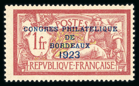 Stamp of France » Émissions à partir de 1900 1923, Congrès Philatélique Bordeaux, type Merson, Y&T