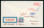 Stamp of Aerophilately » Rocketmail 1933 F. Schmiedl Catapult Rocket K1 cover (Hopferwieser FS 27i, 350 eur), bearing Austrian 4gr