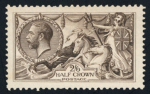 Stamp of Great Britain » King George V » 1913-19 Seahorse Issues 1913 Waterlow 2s6d (both shades), 5s rose-carmine and 10s indigo-blue mint large part o.g.