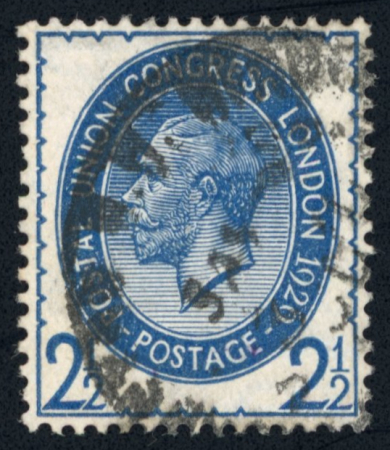 Stamp of Great Britain » King George V » 1924-36 Issues 1929 PUC 2 1/2d blue with inverted wmk, used