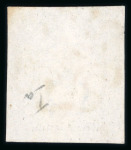 Stamp of Great Britain » 1840 1d Black and 1d Red plates 1a to 11 1d grey-black pl.1a EH (worn plate) with good margins and neat strike of red MC