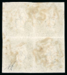 Stamp of Great Britain » 1840 1d Black and 1d Red plates 1a to 11 1840 1d black pl.4 GE/HF in block of four with clear to very large margins, red MC cancels