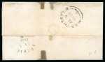 Stamp of Great Britain » 1840 1d Black and 1d Red plates 1a to 11 1840 1d black pl.5 AC, fine even margin on cover to Manchester tied two strikes of black MC