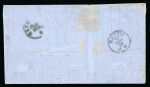 Stamp of France » Emission Cérès 1871-72 1876, Lettre affranchie avec Y&T n° 56, départ Volos