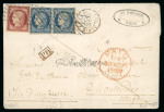 Stamp of France » Type Cérès de 1849-1850 1852  au départ de Paris lettre à destination de Montevideo