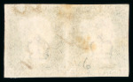 Stamp of Great Britain » 1840 1d Black and 1d Red plates 1a to 11 1840 1d black pl.6 FE-FF horizontal pair used