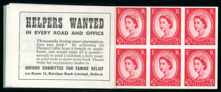 Stamp of Great Britain » Booklets 1963 10/- booklet, containing 1958-65 wildings, the