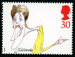 Stamp of Great Britain » Queen Elizabeth II 1998 Comedians (Joyce Grenfell) 37p. variety 30p instead of 37p, fine mint n.h.