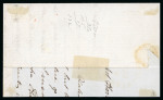 Stamp of Great Britain » 1840 1d Black and 1d Red plates 1a to 11 1840 1d black pl.8 GA with clear to very large (at left) margins on part cover