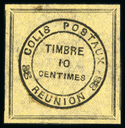 Stamp of Colonies françaises » Réunion 1890. colis postaux Y&T n° 1 *. Très frais. Signé Calves,