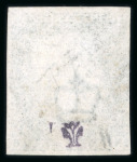 Stamp of Great Britain » 1840 1d Black and 1d Red plates 1a to 11 1d black (NB) Pl.11 with 4 margins and black MC, with matched 1d red