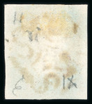 Stamp of Great Britain » 1840 1d Black and 1d Red plates 1a to 11 1d black (NB) Pl.11 with 4 margins and black MC, with matched 1d red