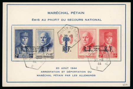 Stamp of France » Libération Neuilly sur Seine (Seine): Mayer n° 26 ( bande Francisque)