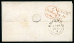 Stamp of Great Britain » 1840 1d Black and 1d Red plates 1a to 11 1840 1d black pl.11 LB with fine to large margins on cover from Scotland