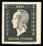 Stamp of France » Émissions à partir de 1900 1944. Marianne Dulac Trésor Central non émis, Y&T n°