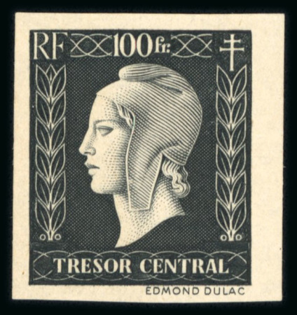 Stamp of France » Émissions à partir de 1900 1944. Marianne Dulac Trésor Central non émis, Y&T n°