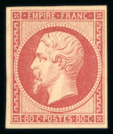Stamp of France » Empire 1853-1862 France : 1859. YT n° 17B neuf *. Superbe timbre, superbe