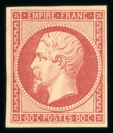 Stamp of France » Empire 1853-1862 France : 1859. YT n° 17B neuf *. Superbe timbre, superbe