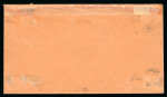 Stamp of South Africa » Natal 1857 3d rose on fine envelope to Durban with docketing “Sept 6 1858”